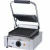 Panini Press Adcraft SG-811 Commercial Sandwich Grill Press With Grooved Surface