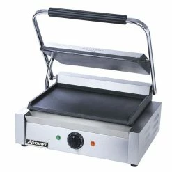 Panini Press Adcraft SG-811E/F Commercial Panini Sandwich Grill With Flat Plates