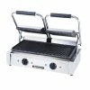 Panini Press Adcraft SG-813 Double Countertop Sandwich Grill With Grooved Plates