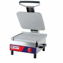 Panini Press Ampto SASL Single Electric Sandwich Grill, Flat