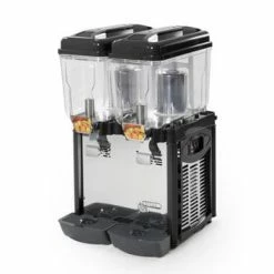 Frozen Drink Machines Eurodib CD2J Double Bowl Refrigerated Juice Dispenser, 3.2 Gallon
