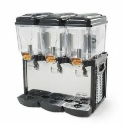 Frozen Drink Machines Eurodib CD3J Triple Bowl Refrigerated Juice Dispenser, 3.2 Gallon