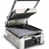 Omcan Food Machinery Panini Press Omcan (FMA) 11375 Single Panini Grill With Grooved Top And Bottom 10" X 9" -BUNN SHOP Food Machinery of America SG101 Single Sandwich Grill 41165 large