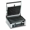 Omcan Food Machinery Panini Press Omcan (FMA) 11377 Single Panini Grill With Grooved Top And Bottom 10" X 14" -BUNN SHOP Food Machinery of America SG301 Single Sandwich Grill 41173 large