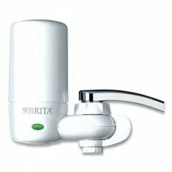 Brita Water Filter Cartridges On Tap Faucet Water Filter System, White
