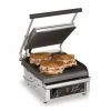 Star GX10IG Single Panini Press With Cast Iron Grooved Plates 10" X 10" -BUNN SHOP Star GX10IG Grill Express 10 Two Sided Grill with Grooved Iron Grill Plates 75863 large