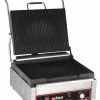 Winco EPG-1C Electric Countertop Single Panini Press, 120V